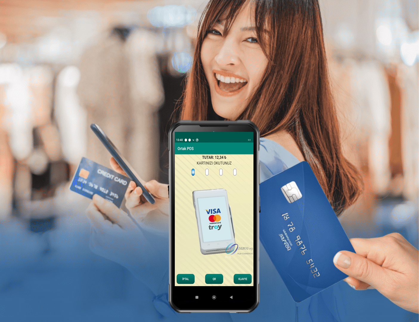 Reyonda Çalışan Satış Danışmanları Nebim V3 Mobil Mağaza’nın Reyonda Temassız Mobil Ödeme Özelliği ile Satış işlemini Reyonda Hızlı ve Güvenli bir Şekilde Tamamlayabilir